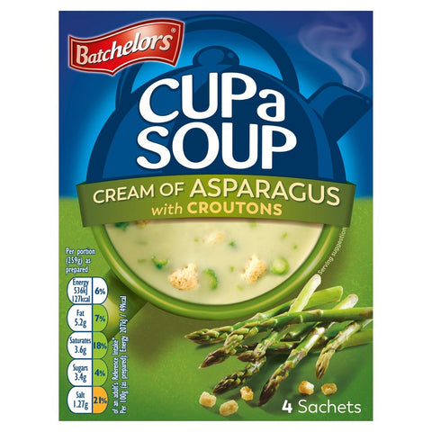 Batchelors Cup a Soup Cream of Asparagus with Croutons 4's - 117g
