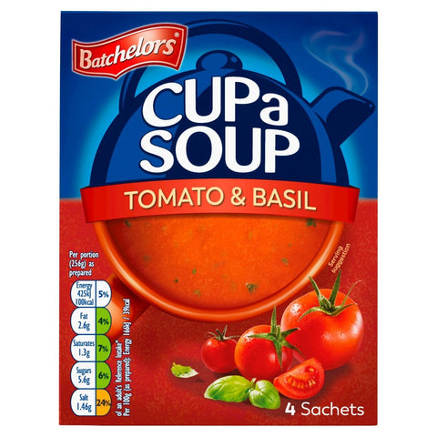 Batchelors Cup a Soup Tomato and Basil Soup 4's - 104G