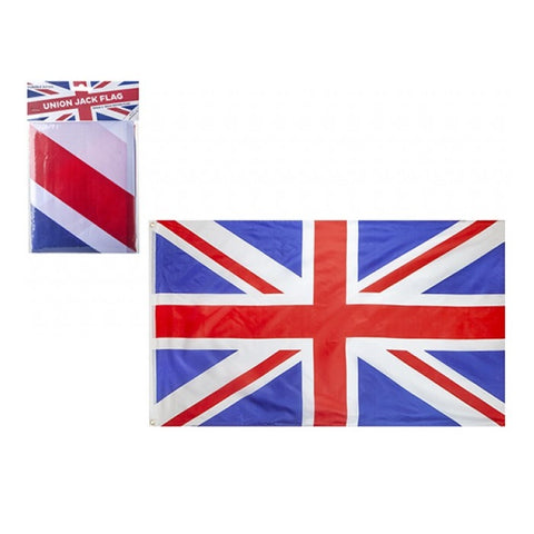 Union Jack Rayon Flag With Grommets