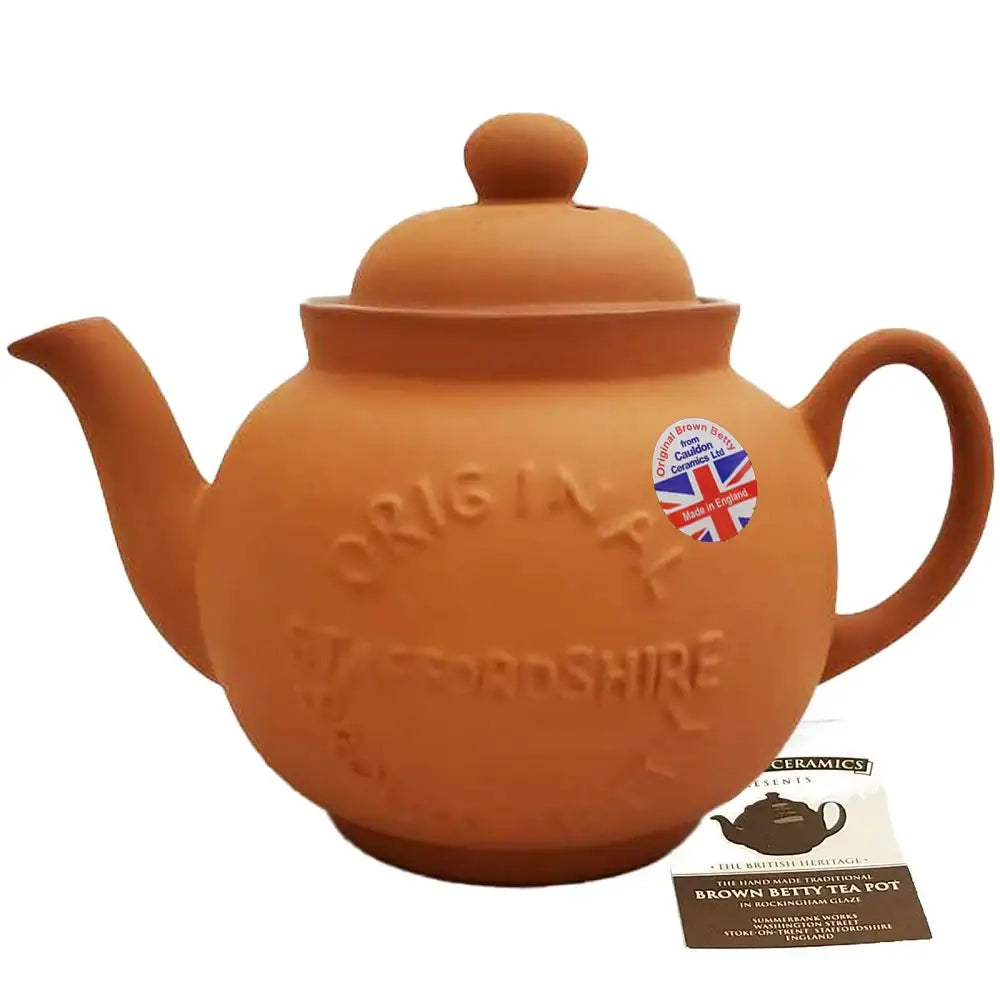 Teapot: Hand Made Staffordshire Clay Cauldon Ceramics – British