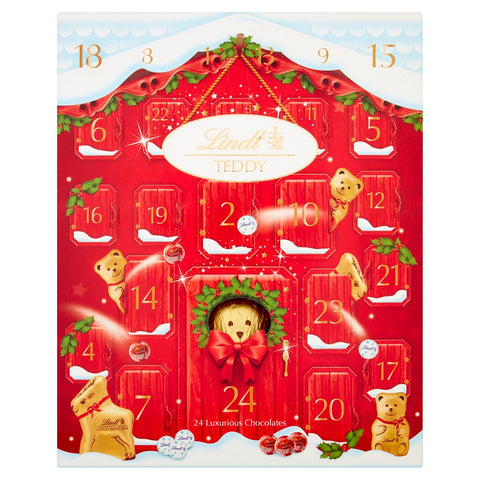 Lindt Teddy Adorable 24 Milk Advent Calendar Chocolates 250g