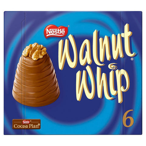 Nestle Walnut Whip Choco Plan 6pk 180g
