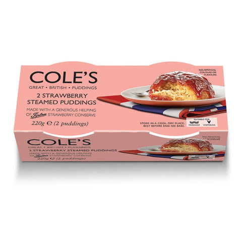 Coles Strawberry Steamed Pudding Twin Pack (2X110g)