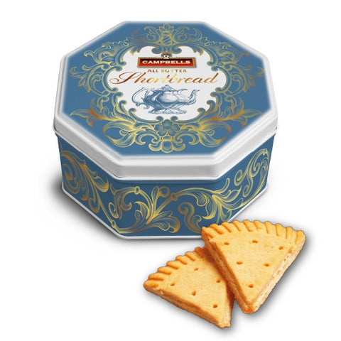 Campbell's Pure Butter shortbread Petticoat Tails - Victorian Blue Tin 115g