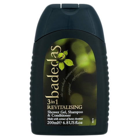 Badedas 3 in 1 Revitalising Shower Gel, Shampoo and Conditioner 200 ml