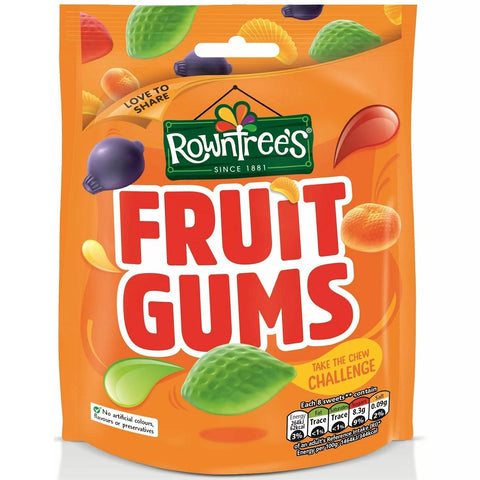 Nestle Rowntree Fruit Gums Bag 150G