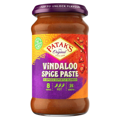 Patak - Vindaloo Spice Paste Hot - 10 oz
