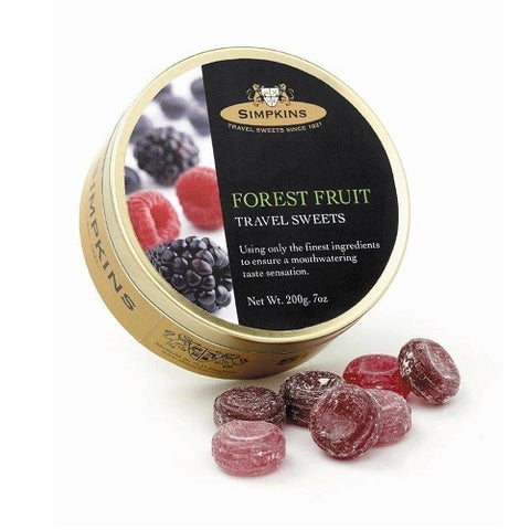 Simpkins Travel Sweets, Forest Fruit Drops, 200g