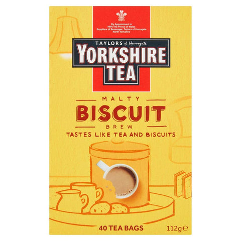 Taylors of Harrogate Yorkshire Tea Malty Biscuit Brew 40 Tea Bags, 112g