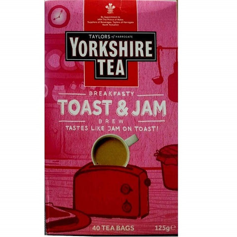 Taylors of Harrogate Yorkshire Tea Toast & Jam Brew 40 Tea Bags 125g