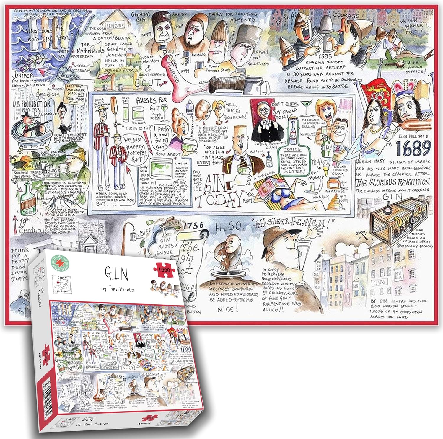 Gin - Tim Bulmer 1000 Piece Jigsaw Puzzle