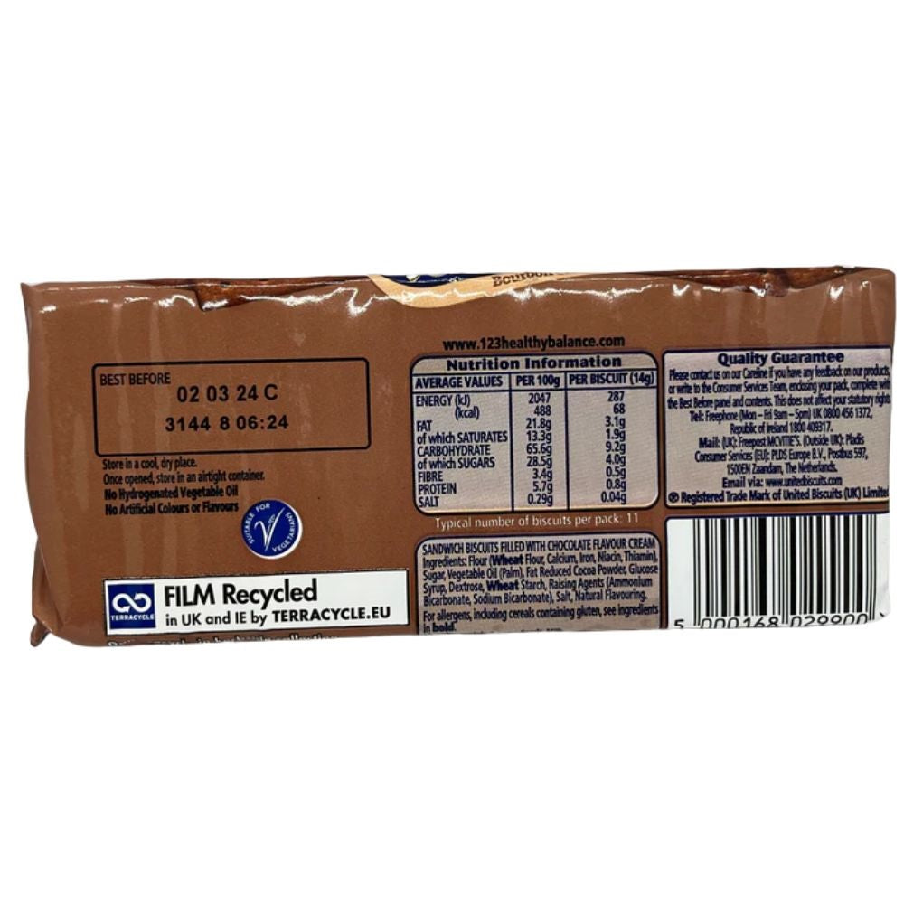 McVities Tasties Bourbon Creams Biscuits 150g