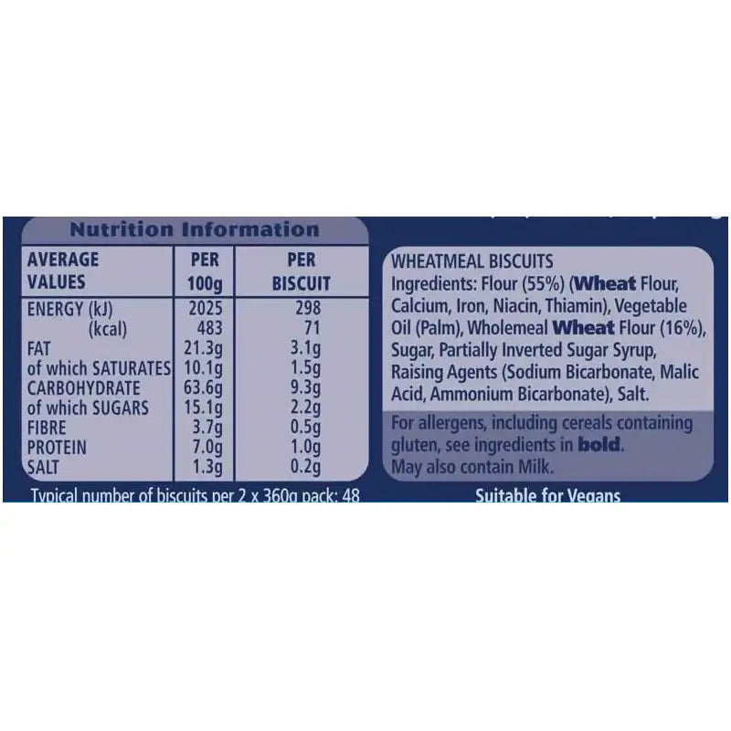 McVitie's Digestives The Original Biscuits Twin Pack 2 x 360g