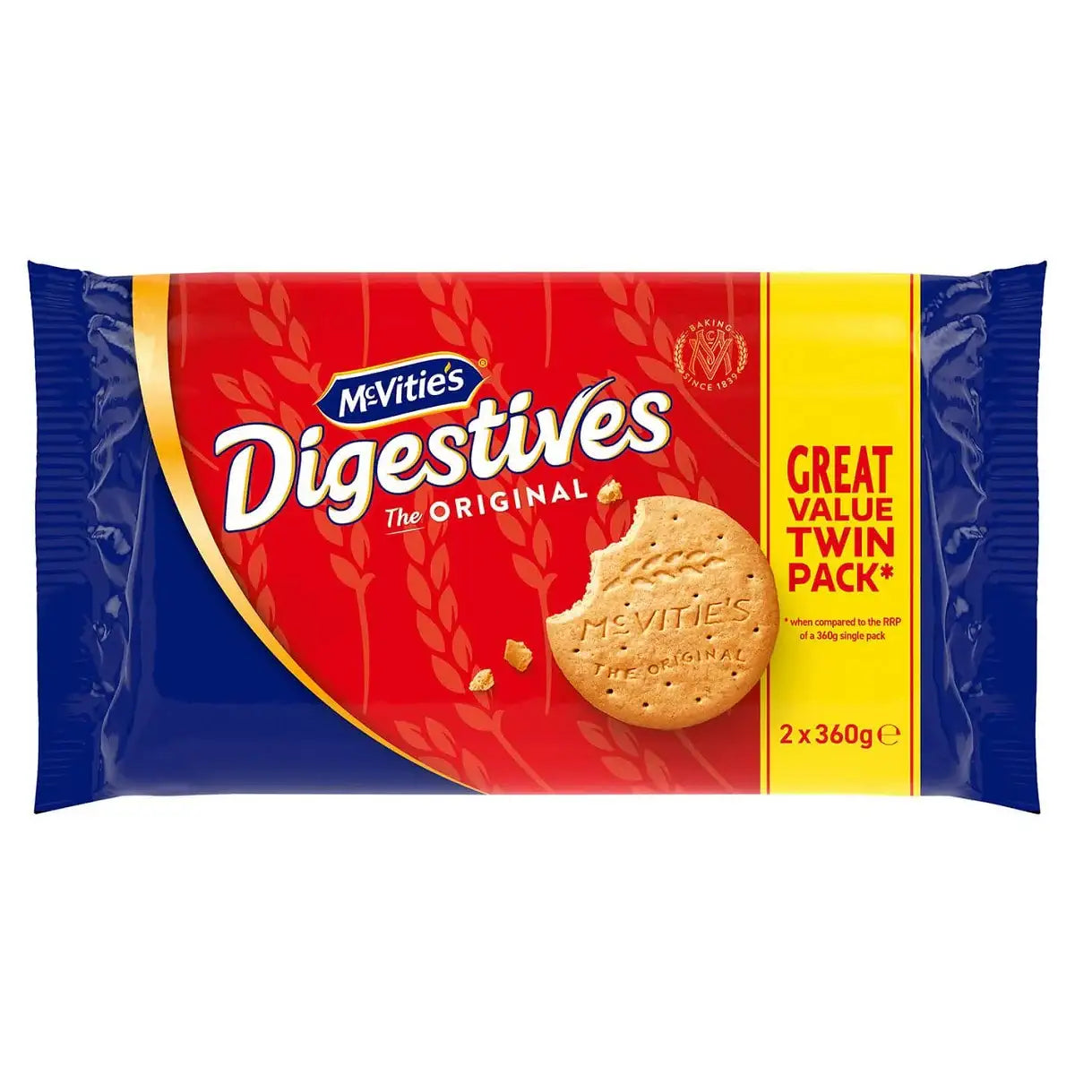 McVitie's Digestives The Original Biscuits Twin Pack 2 x 360g