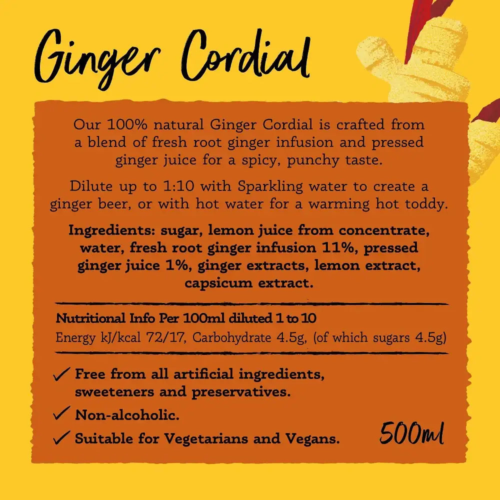 Belvoir Ginger Cordial 500ml