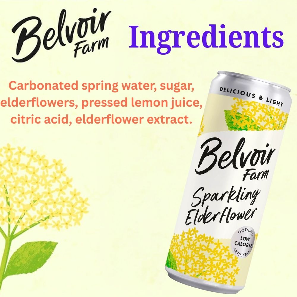 Belvoir Farm Sparkling Elderflower Cans 330ml
