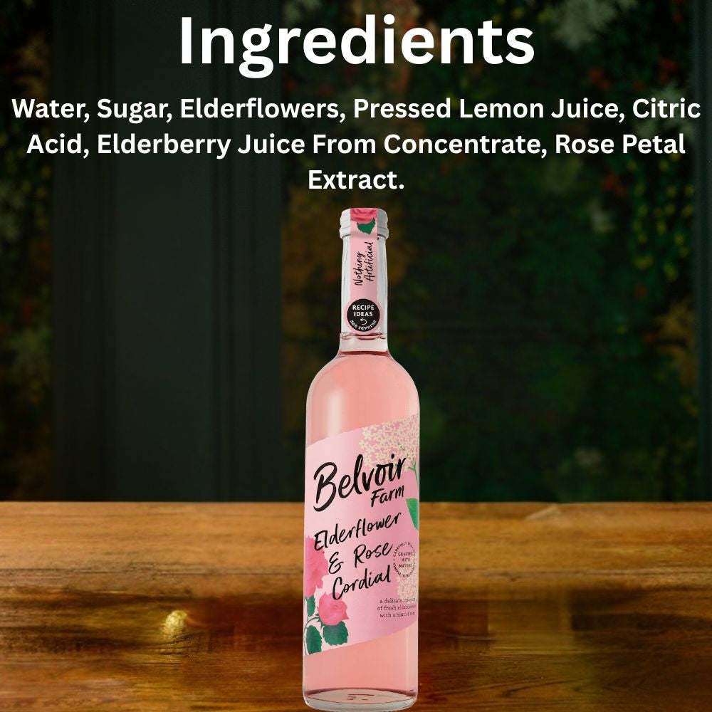 Belvoir Elderflower & Rose Cordial 275ml