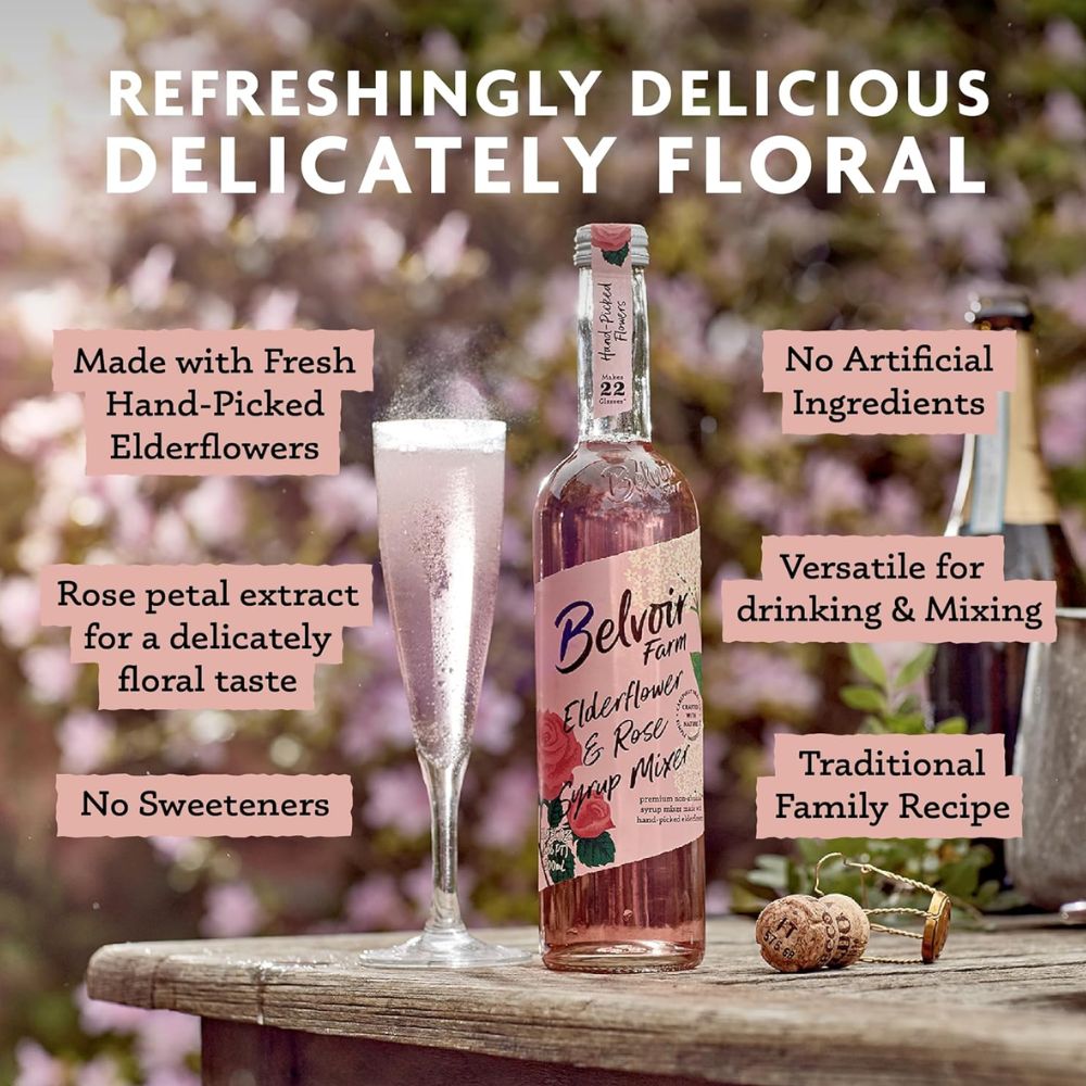 Belvoir Elderflower & Rose Cordial 275ml