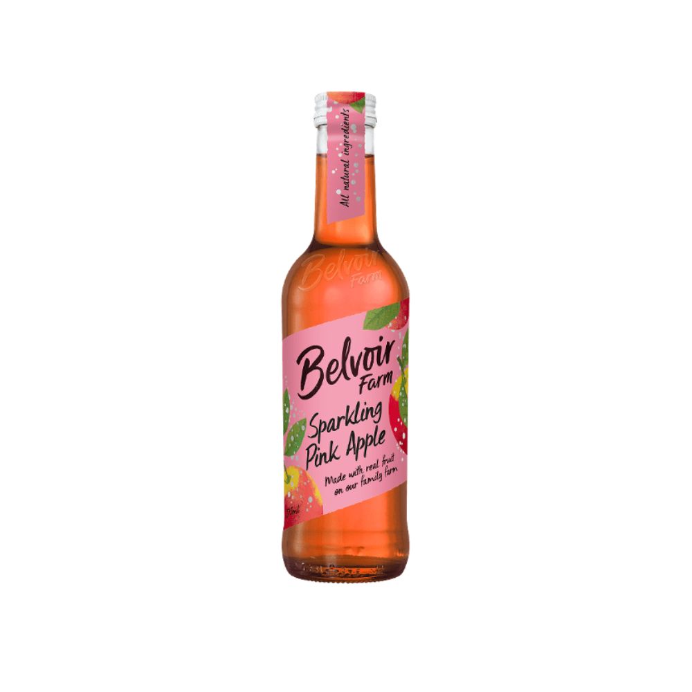 Belvoir sparkling Pink Lady apple juice drink, 275ml