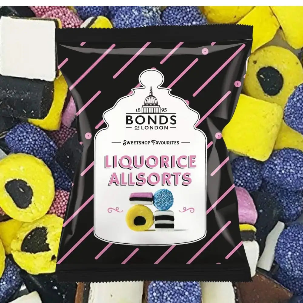 Bonds of London Liquorice Allsorts Sweets Bags 130g