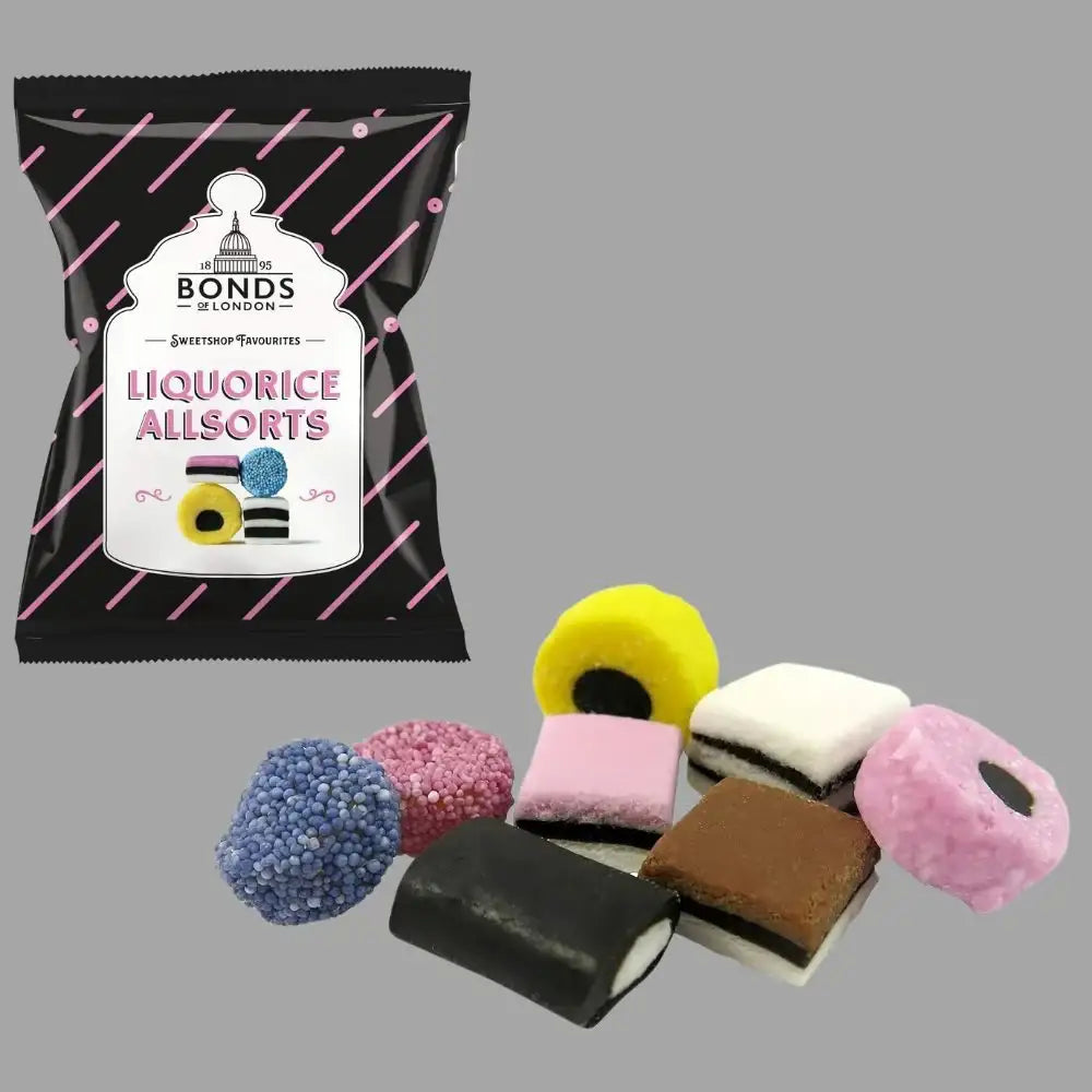 Bonds of London Liquorice Allsorts Sweets Bags 130g