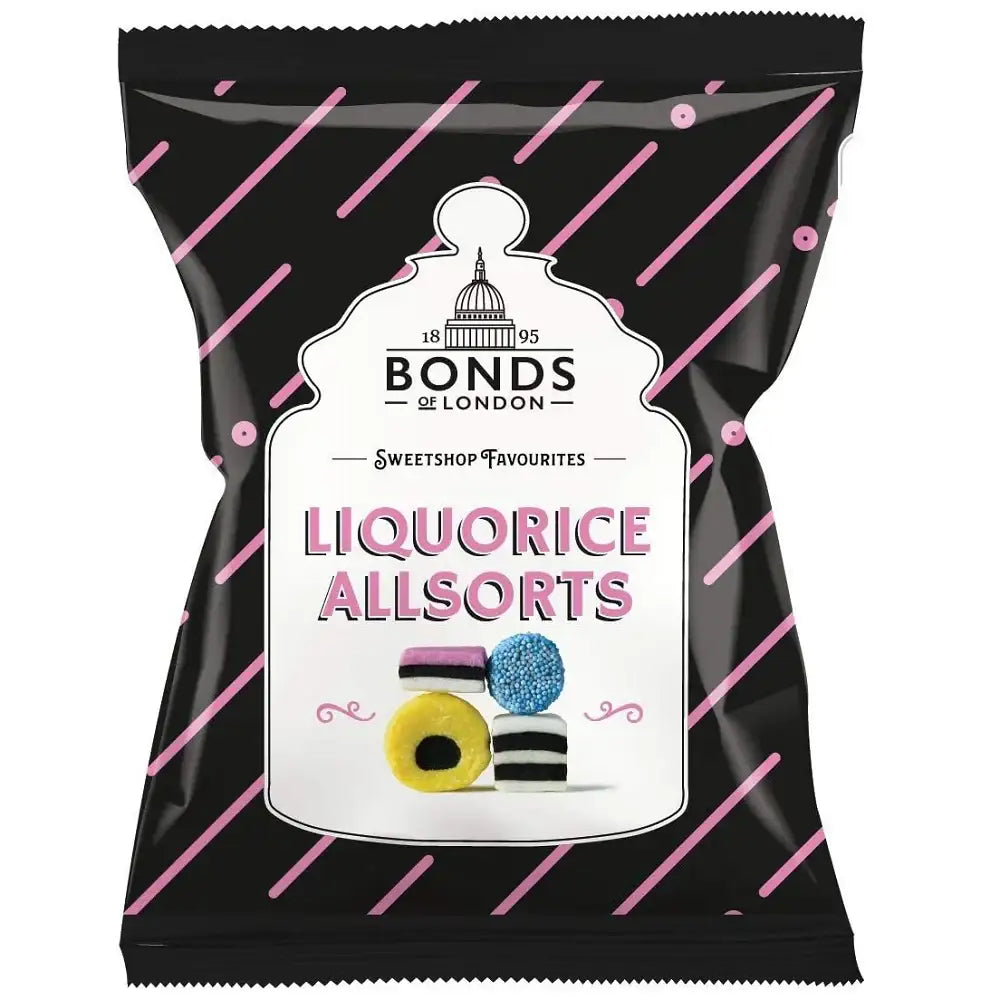 Bonds of London Liquorice Allsorts Sweets Bags 130g