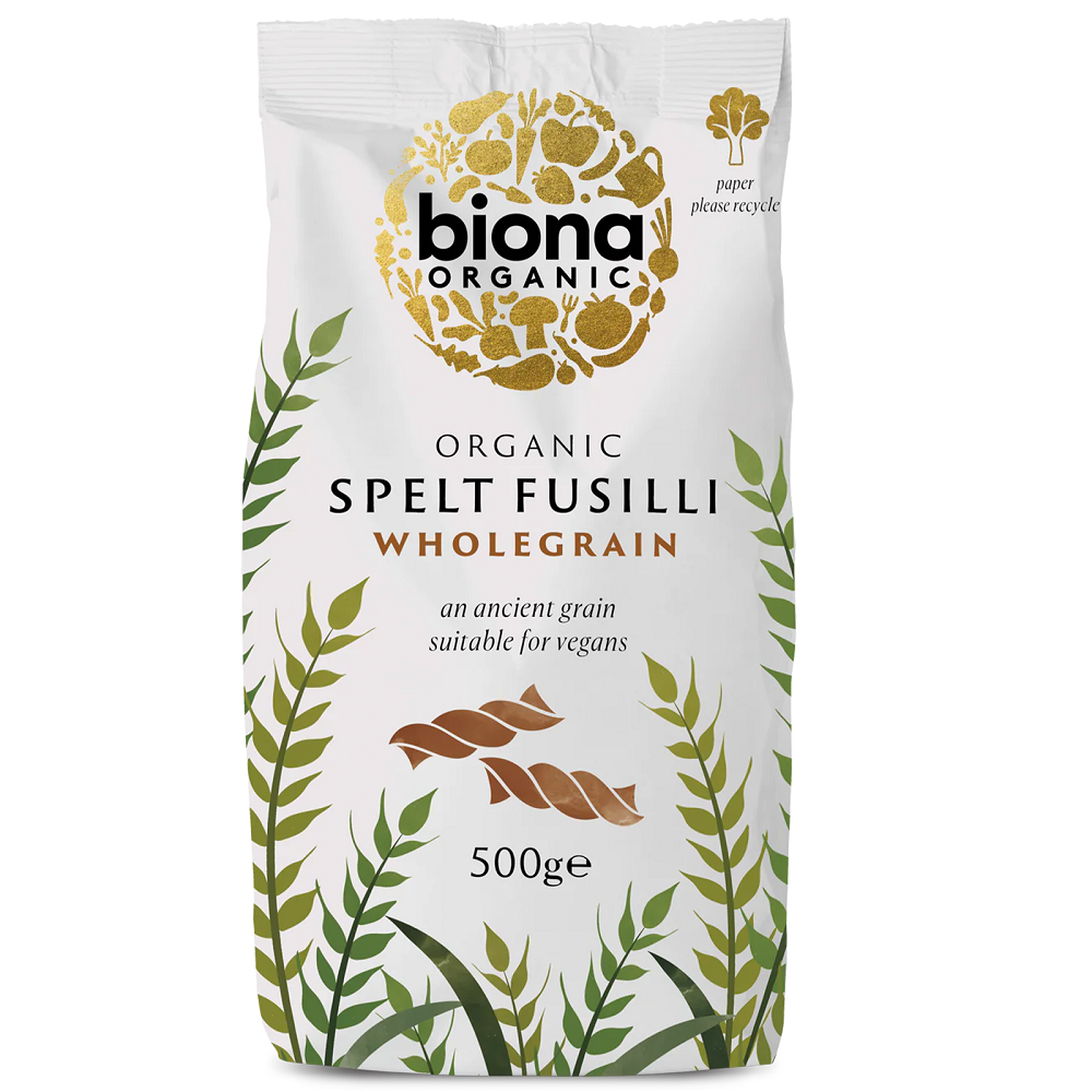 Biona Organic Spelt Fusilli Wholegrain Pasta 500g product image
