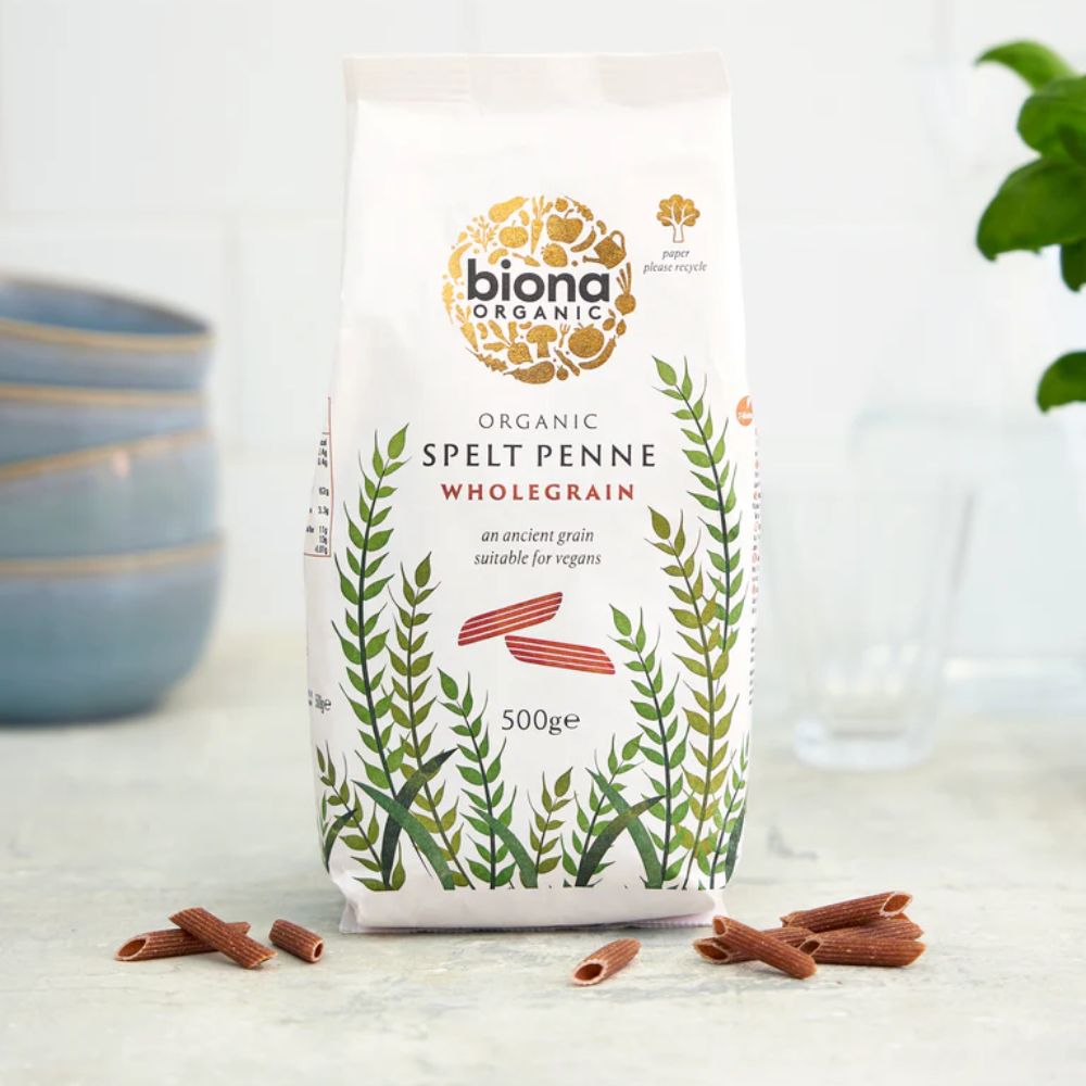 Biona Organic Spelt Penne Wholegrain Pasta 500g