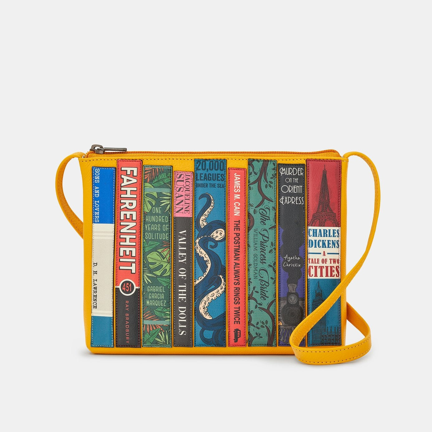 Yoshi Bookworm Yellow Leather Cross Body Bag