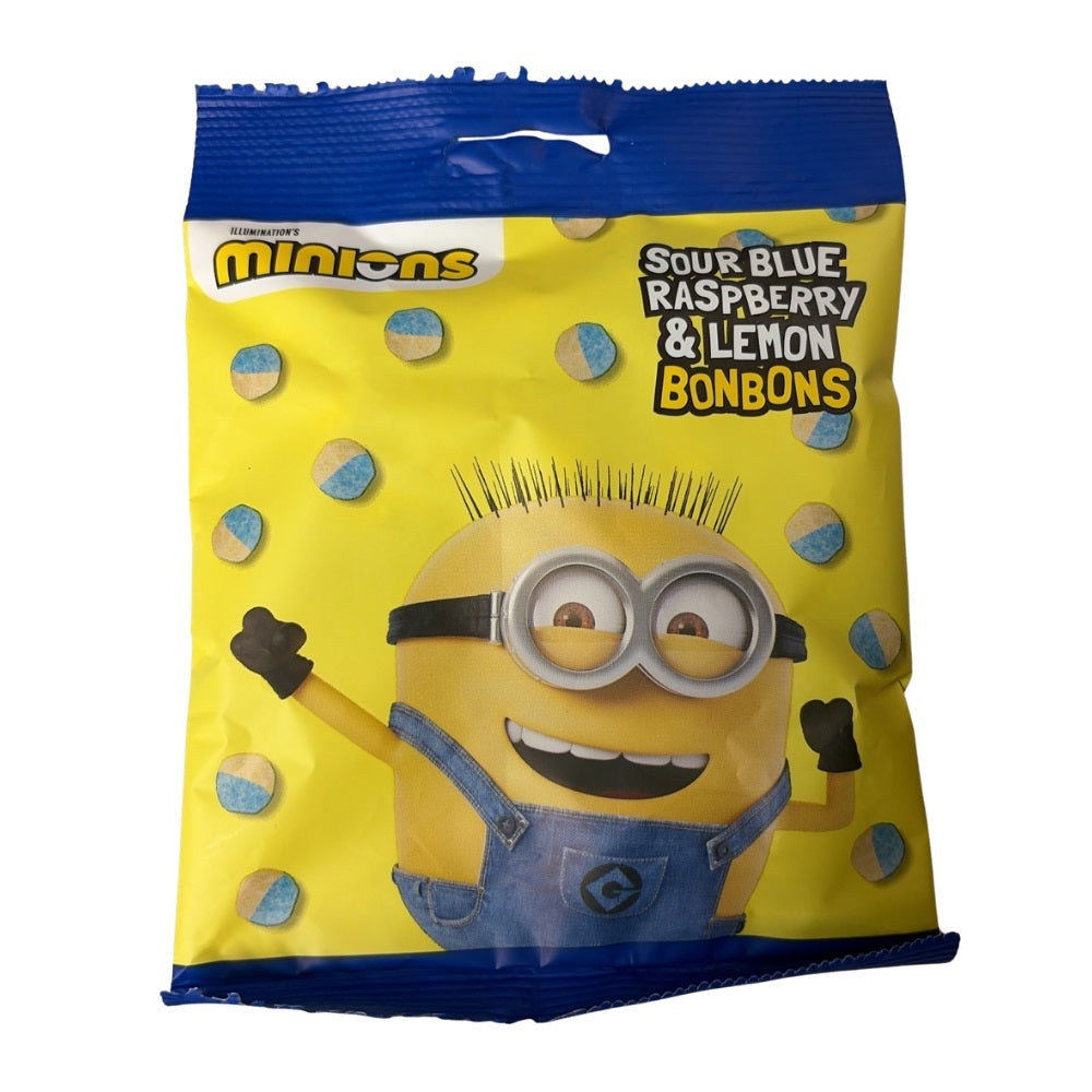 90g bag of Bristow's Minions Blue Raspberry and Lemon Bon Bons.