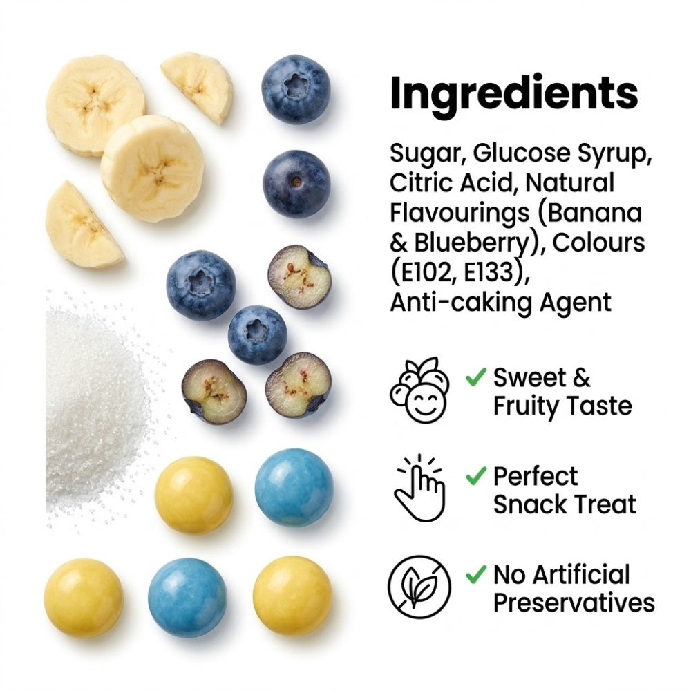 Bristow's Minions Bon Bons  Banana and Blueberry 90g
