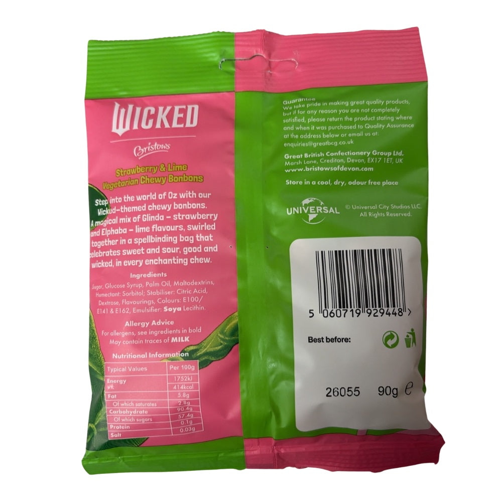 Bristow's Wicked Bon Bons Strawberry and Lime 90g