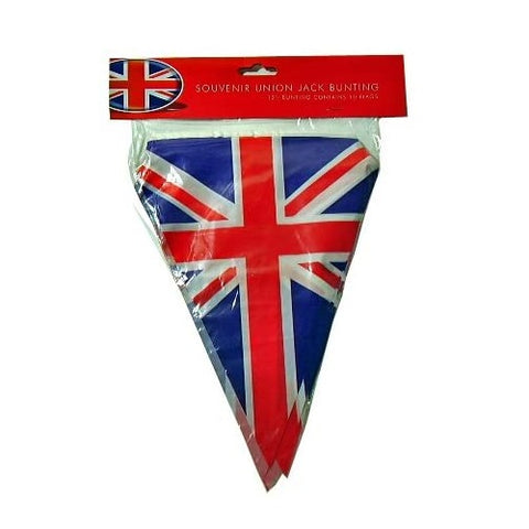 Elgate Union Jack PVC 12ft Bunting with 10 Flags