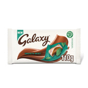 Galaxy Smooth Mint Chocolate Block Bar 110g