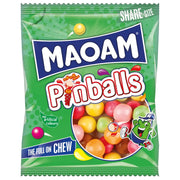Bag of Haribo Maoam Pinballs chewy fruit-flavoured sweets, 140g.