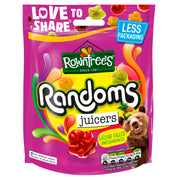 Rowntree’s Randoms Juicers fruit-flavoured chewy sweets in a sharing bag, 140g.
