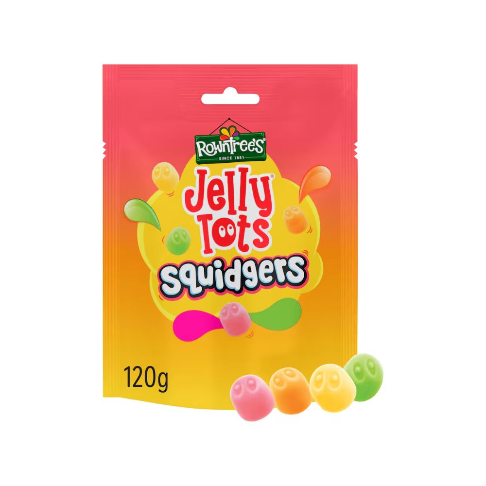 Rowntree's Jelly Tots Squidgers 120g – soft chewy fruity sweets inspired by classic Jelly Tots.