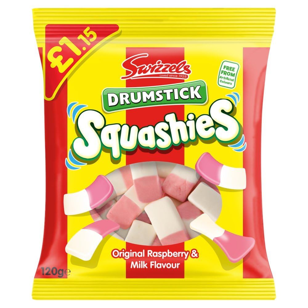 Drumstick Squashies: Raspberry & Milk Chews | Swizzels Matlow