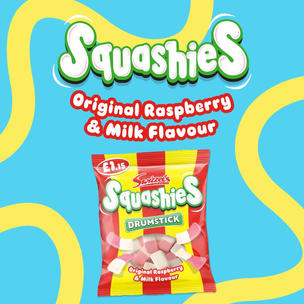 Drumstick Squashies: Raspberry & Milk Chews | Swizzels Matlow