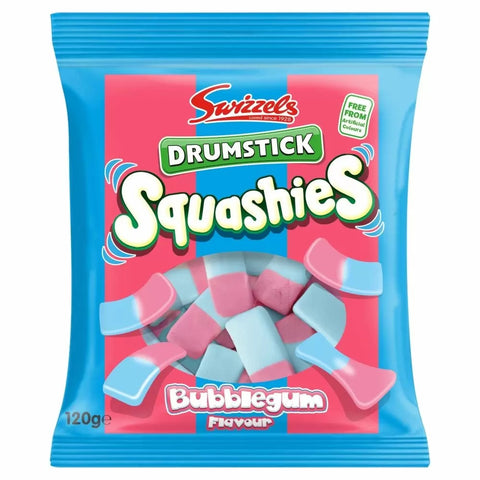 Swizzels Drumstick Squashies Bubblegum Flavour Sweets 120g
