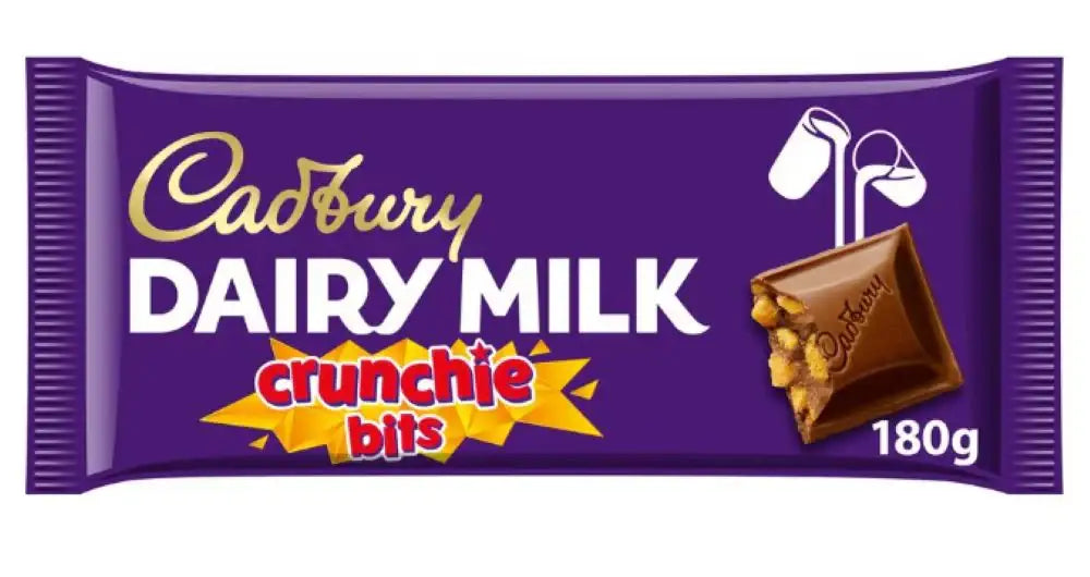 C'bury Dairy Milk Crunchie Chocolate Bar 180g