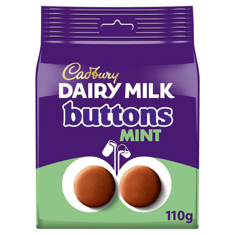 C'bury Dairy Milk Giant Mint Chocolate Buttons Bag 110g