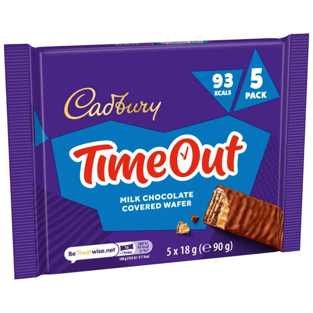 C'bury Timeout Milk Chocolate Bar 5pk