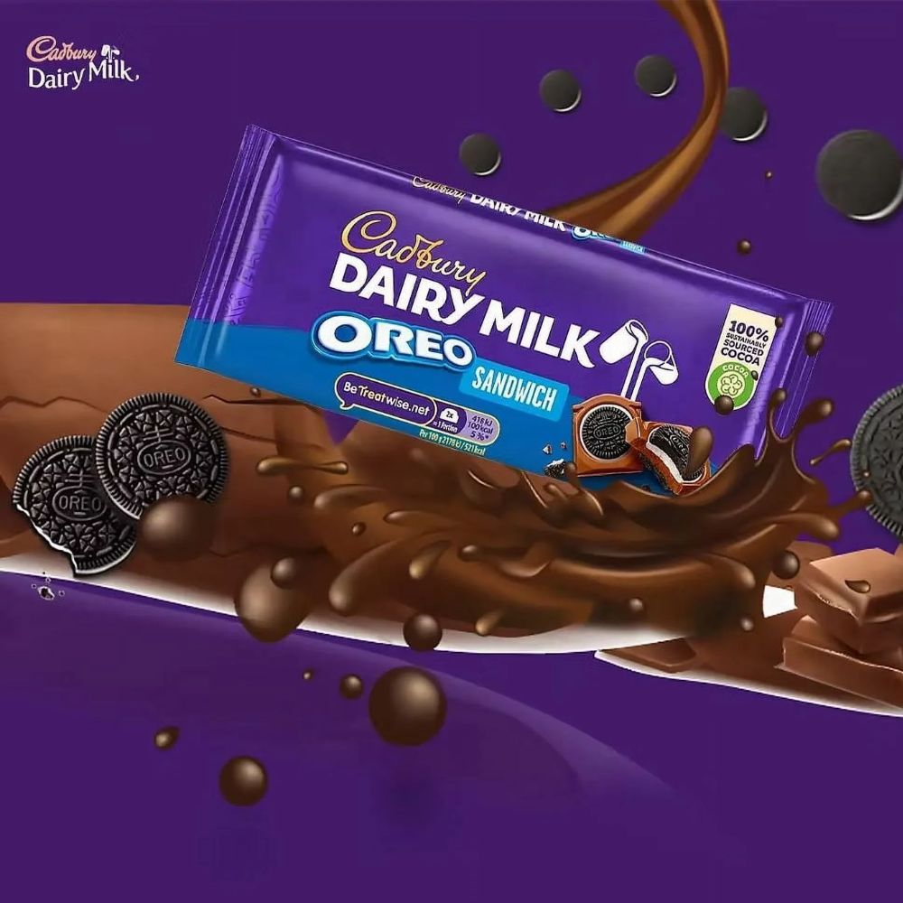 C'bury Dairy Milk Oreo Sandwich 92g