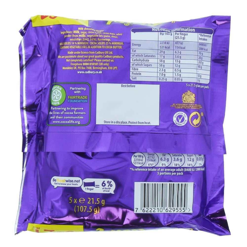 C'bury Twirl Chocolate Bar 5pk (108g)