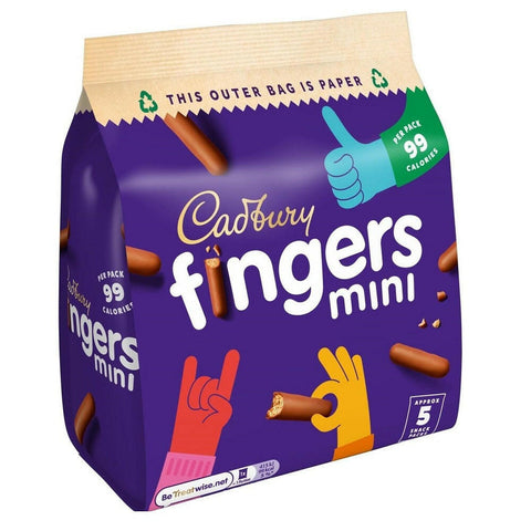 C'bury Mini Fingers Chocolate Biscuits 96.5g (Pack of 1) - British Food Supplies