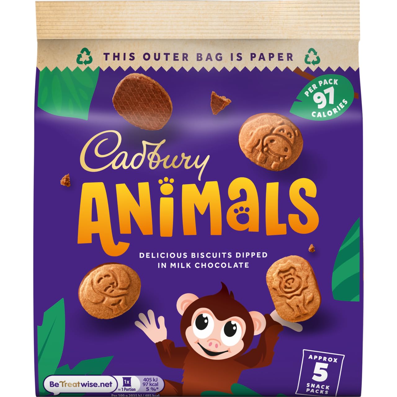 Cadbury Animals Mini Biscuits 99.5g