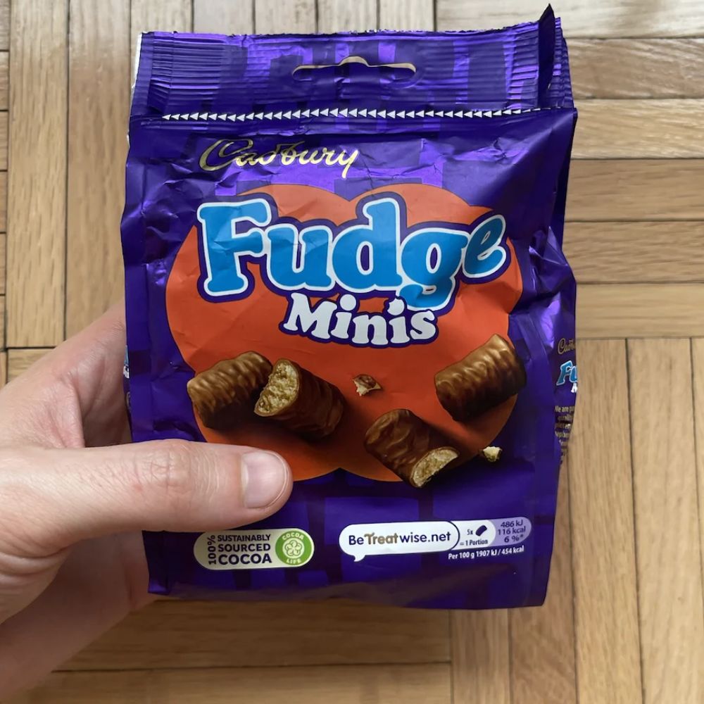 C'bury Fudge Minis Chocolate Bag 100g