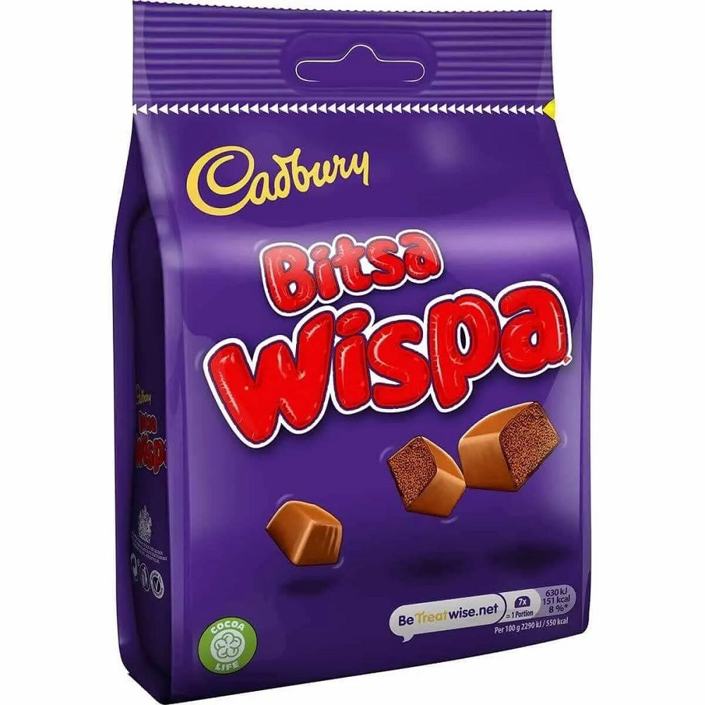 Cadbury Bitsa Wispa Chocolate Sharing Bag 100g (Pack of 1)