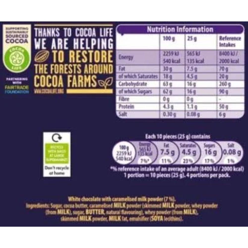 C'bury Caramilk Buttons Bag 100g